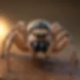 Close-up of a spider found in Maine