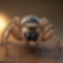 Close-up of a spider found in Maine
