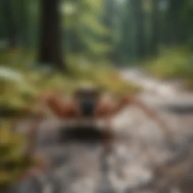 Natural habitats of spiders in Maine