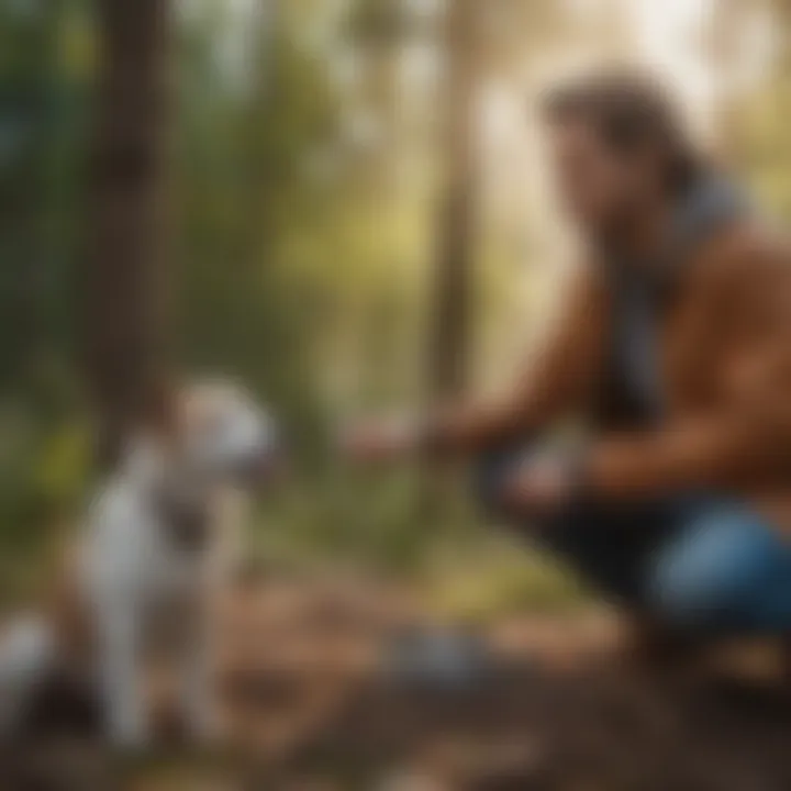 Owner and pet discussing neutering options