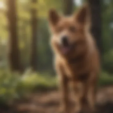 Active and Healthy Canine A healthy dog enjoying outdoor activities