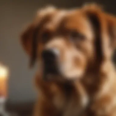 Contemplating Canine Age A thoughtful dog contemplating its age