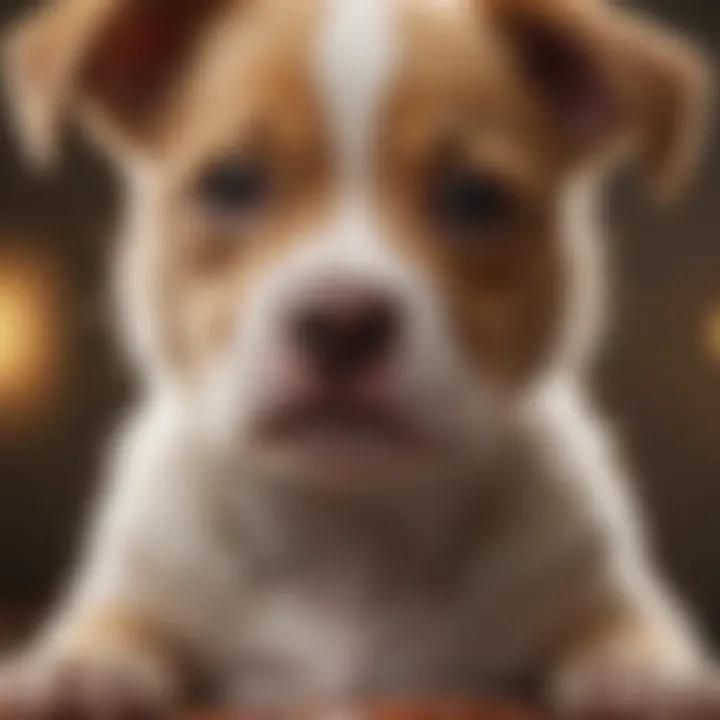 Illustration of common gastrointestinal issues in puppies