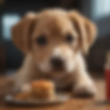 Nutritional Considerations Healthy puppy eating nutritious food