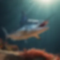 Swordfish in its natural habitat, showcasing its predatory prowess