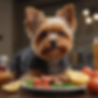 Healthy homemade meal for a Yorkie Poo