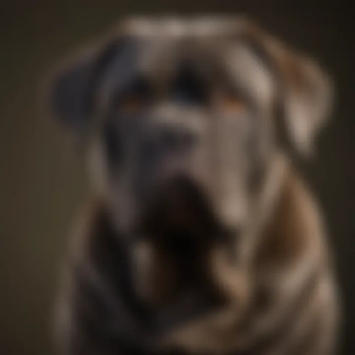 Proper grooming techniques for a Neapolitan Mastiff
