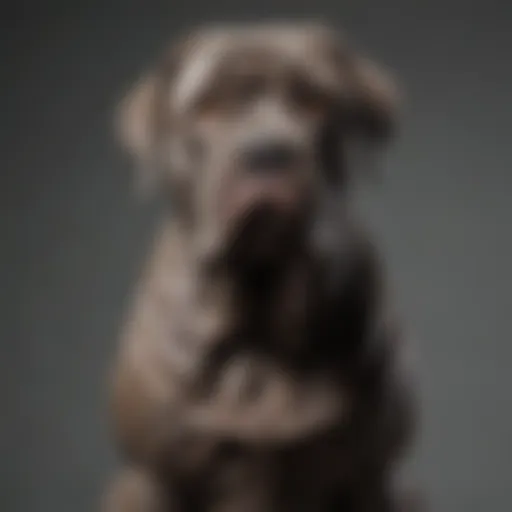 Majestic Neapolitan Mastiff standing proud