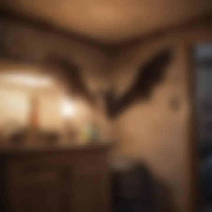 Illustration depicting bat relocation methods
