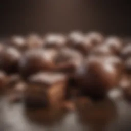 Illustration depicting the toxic compounds in chocolate