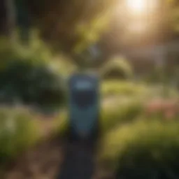 Ultrasonic Animal Repellent Device in a Garden