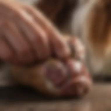 Veterinary Insight on Paw Health A veterinarian examining a dog's paw