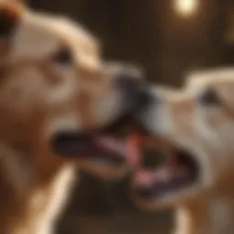 Dog exhibiting excessive licking behavior