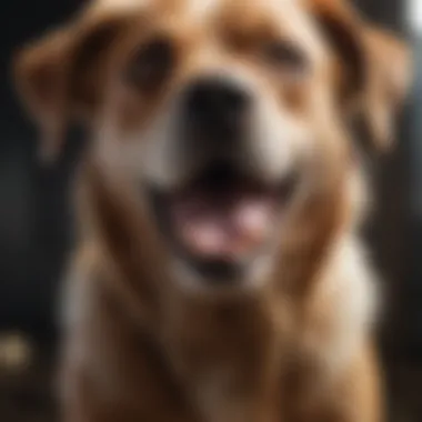 Skin Irritation in Canines Dog showing signs of skin irritation
