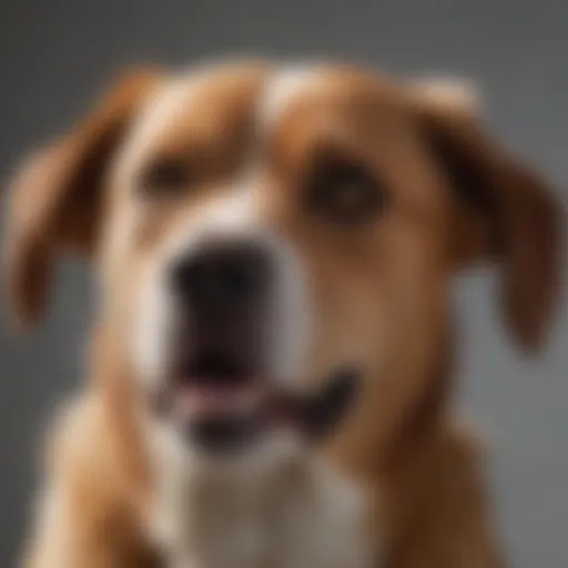 Close-up of a dog shaking its head