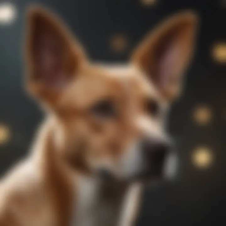 Illustration depicting common ear issues in dogs