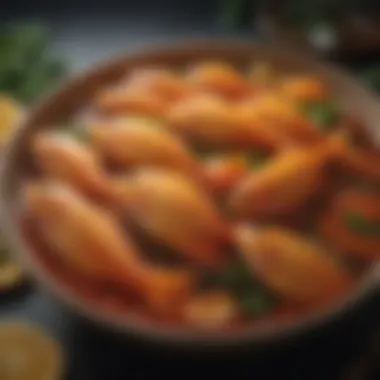 Diverse Food Options for Tang Fish A close-up view of different types of tang fish food in a bowl.