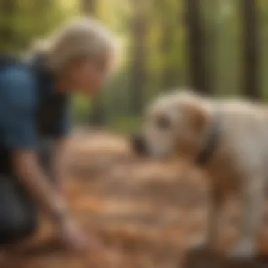 A guide dog assisting a visually impaired individual