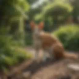 Vibrant garden with safe weed control methods