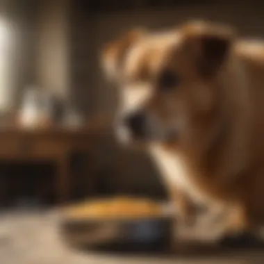 Hazardous Foods: What Dogs Should Avoid A dog turning away from a bowl of harmful food