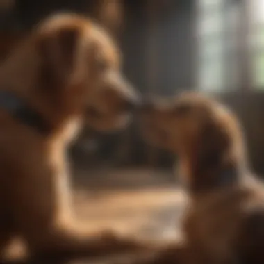 Building a Bond with Your New Canine Friend New dog owner bonding with their pet.