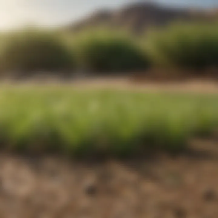 Comparison of zoysia grass with other grass types in dry settings